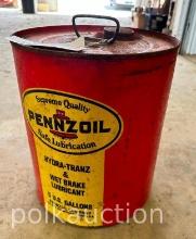 PENNZOIL 5 GALLON OIL CAN