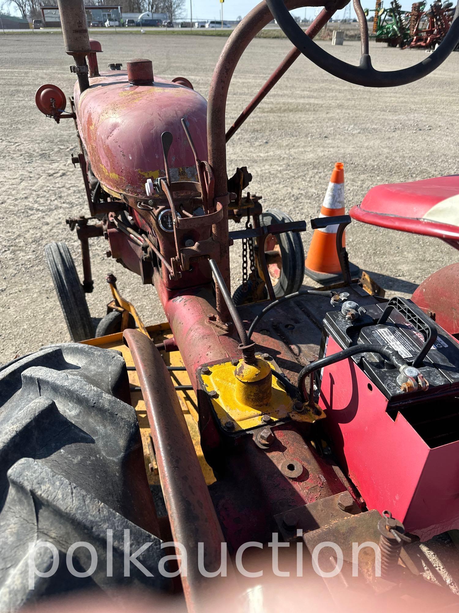 3207-FARMALL CUB w/ WOODS 59 BELLY MOWER (SN# 122192)