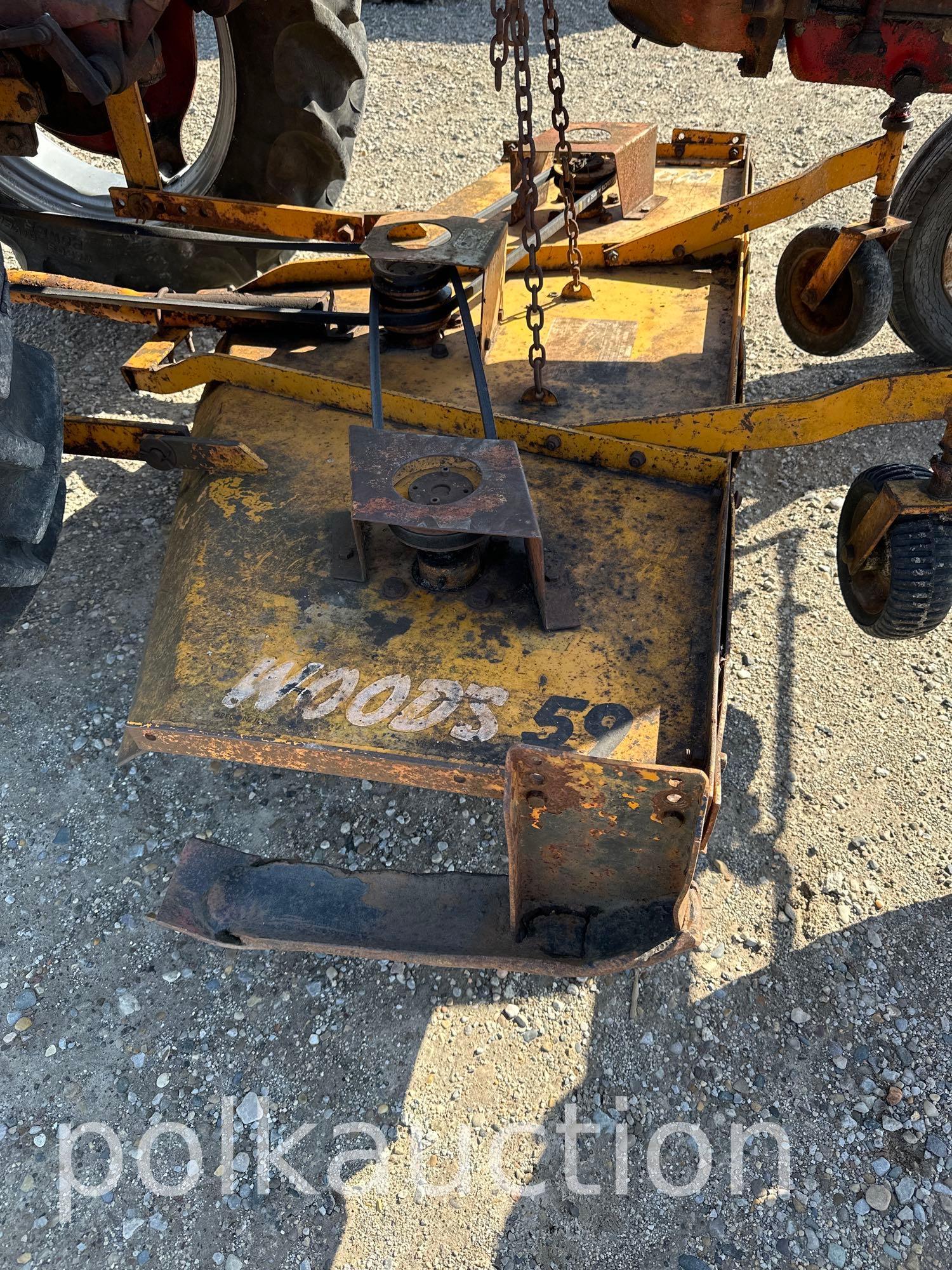 3207-FARMALL CUB w/ WOODS 59 BELLY MOWER (SN# 122192)