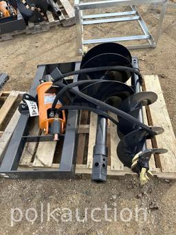 1576-SKID STEER AUGER DRIVE & BIT ATTACHMENT