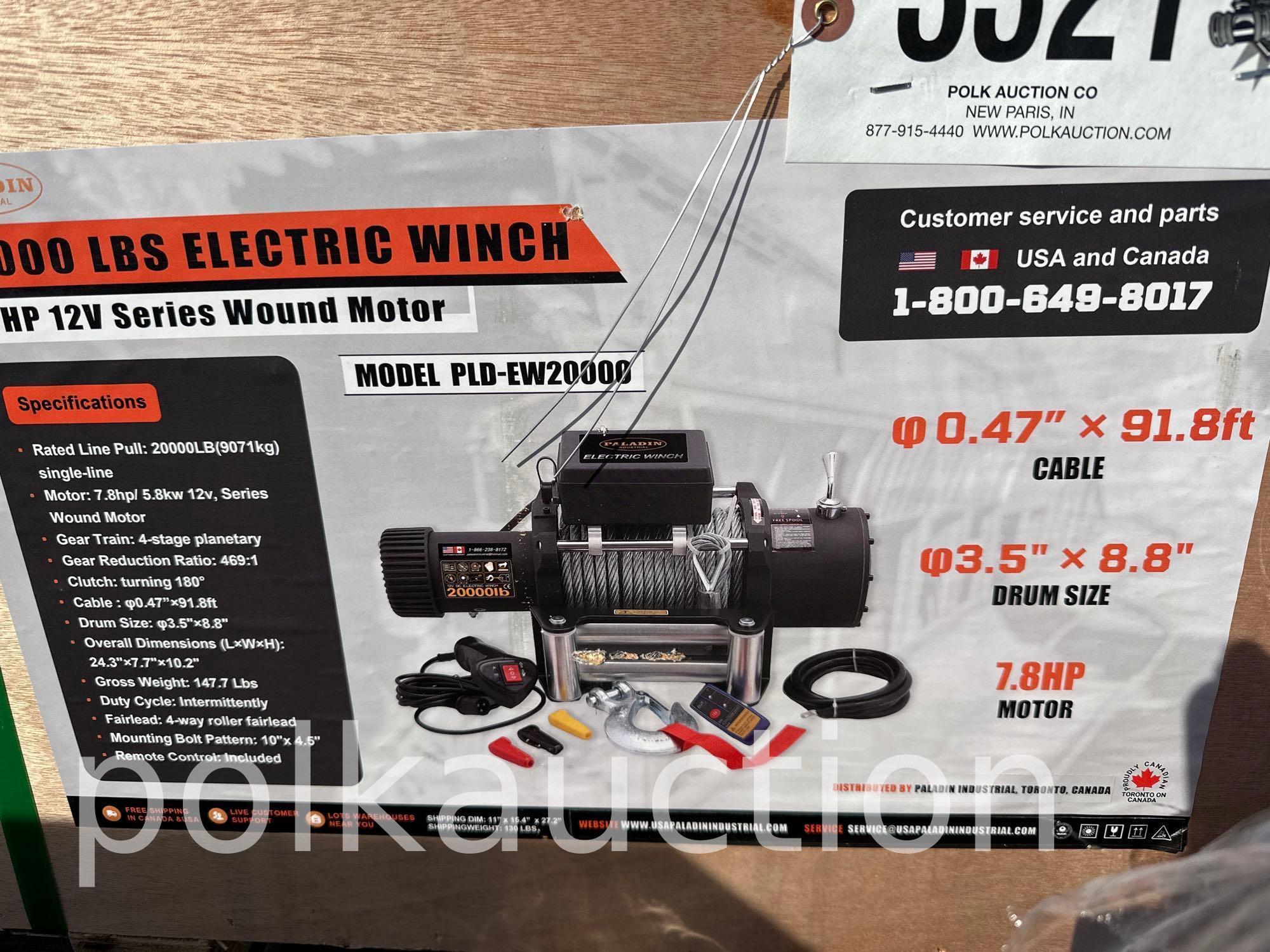 3321-20,000# ELECTRIC WINCH