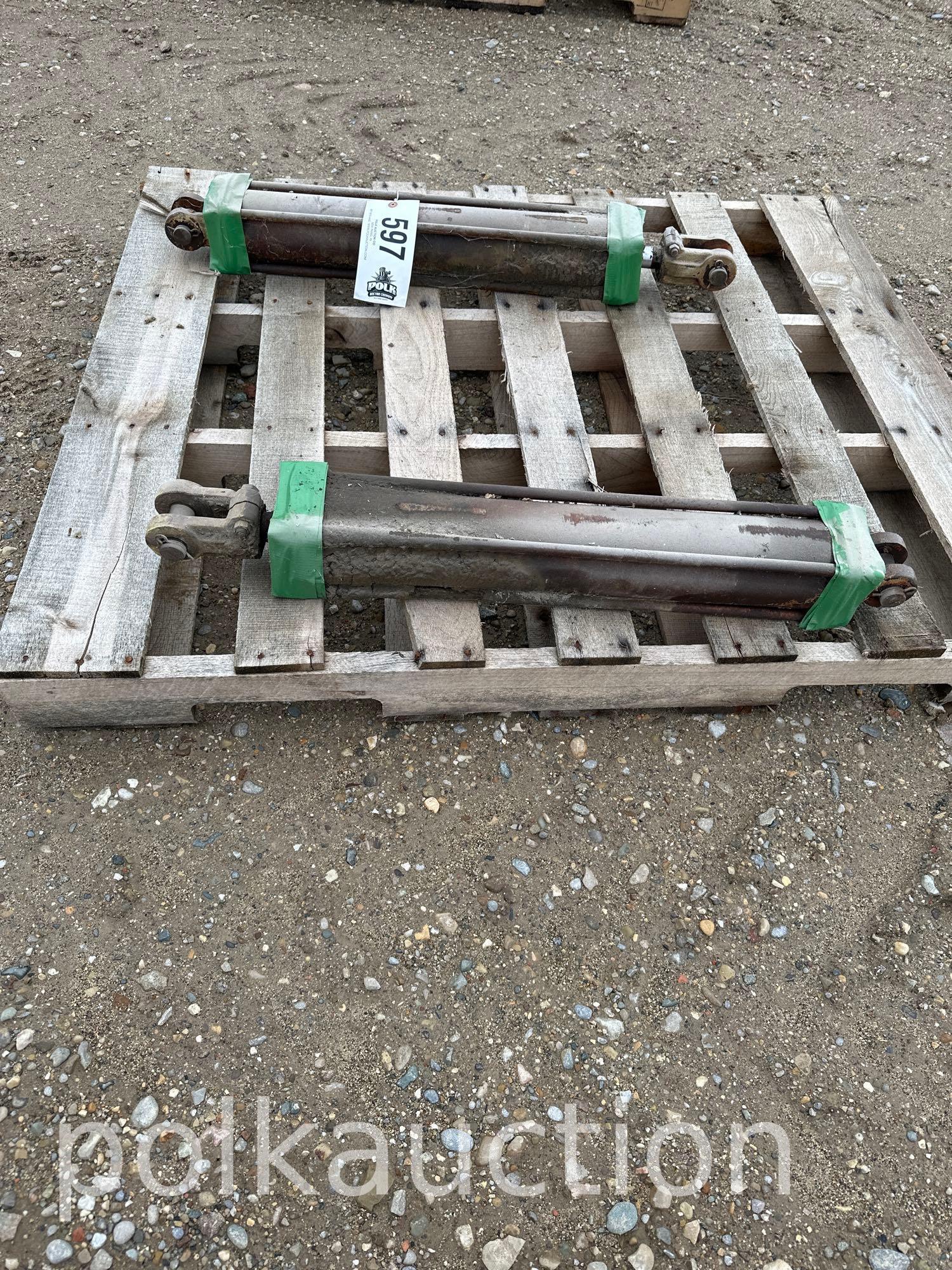 597-(2) HYDRAULIC CYLINDERS