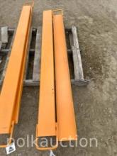 1889-SKID STEER PALLET FORKS EXTENSIONS 6.6 FT