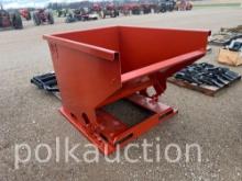 3696-2 CYL. SELF DUMPING HOPPER W/FORK POCKETS