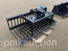 3737-76" SINGLE CYLINDER SKELETON GRAPPLE BUCKET V3