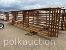 3797-(5) 24' LONG 67" TALL LIVESTOCK PANELS