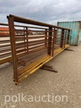 3850-(5) 24' LONG 67" TALL LIVESTOCK PANELS