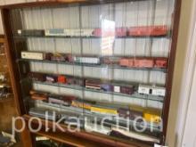 CABINET OF LIONEL TRAINS **NO SHIPPING AVAILABLE**