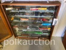 CABINET OF LIONEL TRAINS **NO SHIPPING AVAILABLE**