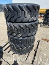 (4) NEW 12-16.5 NHS SKIDSTEER TIRES