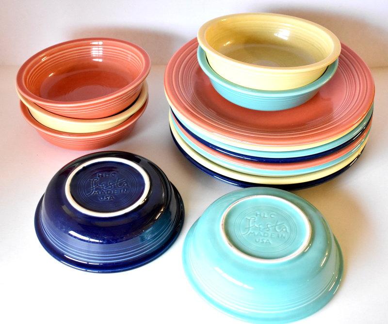 FIESTA WARE PLATES & BOWLS