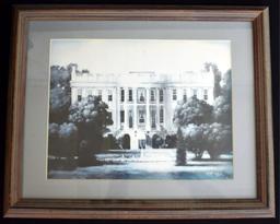 FRAMED WHITE HOUSE PRINT