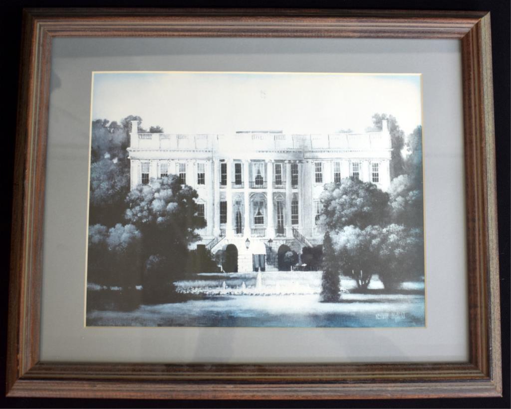 FRAMED WHITE HOUSE PRINT