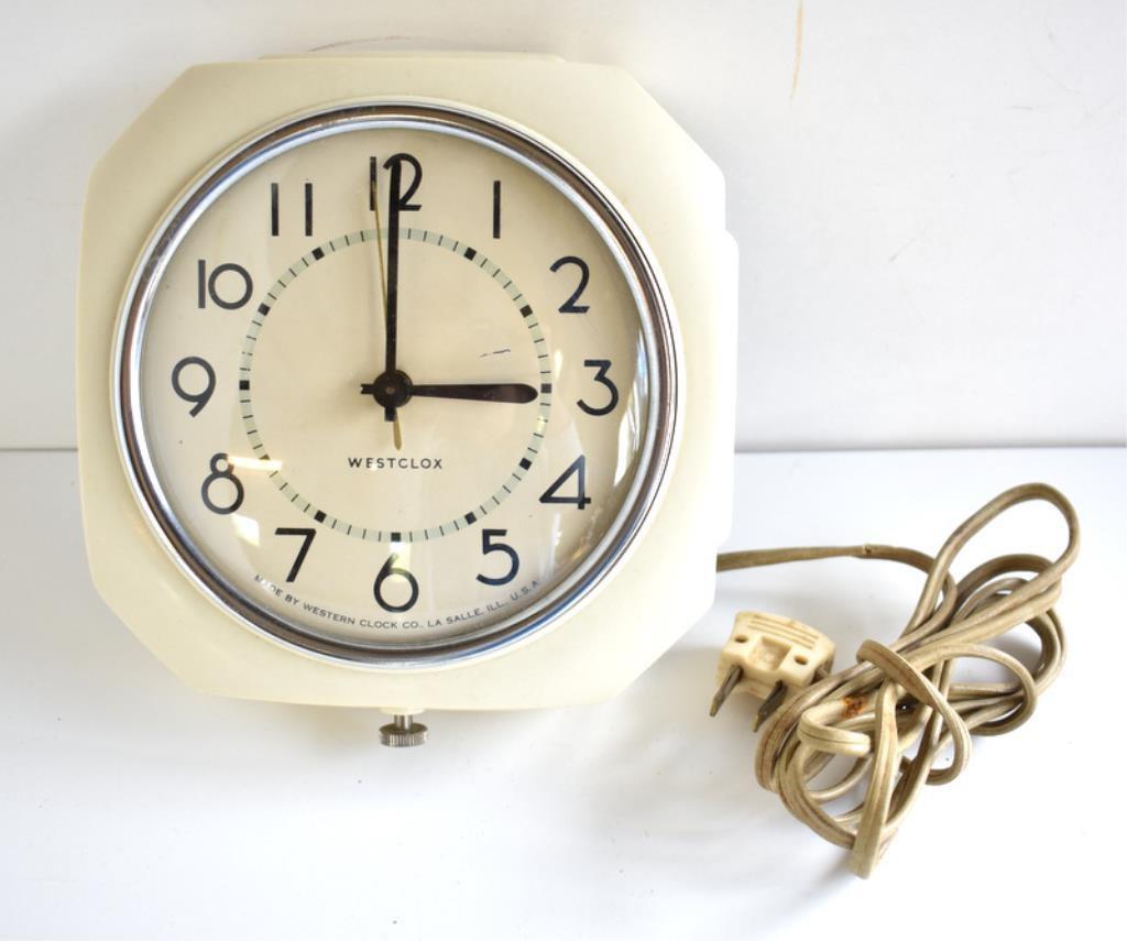 TWO VINTAGE CLOCKS