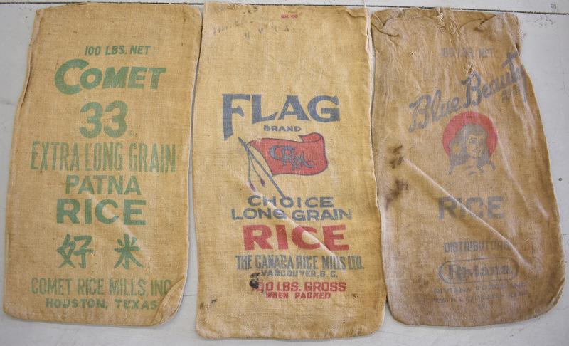 30 ASSORTED BURLAP FEED SACKS