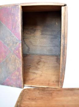 ANTIQUE NORTHWEST COAST RED CORNER CEDAR BOX