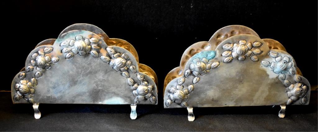 PAIR OF STERLING SILVER NAPKIN HOLDERS