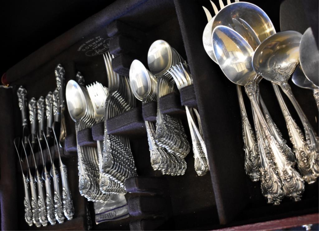 WALLACE "SIR CHRISTOPHER" STERLING FLATWARE FOR 12