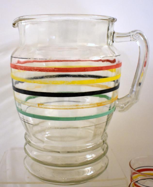 RING "A" DING PITCHER & GLASSES