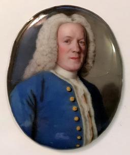 ANTIQUE ENAMELED PORTRAIT