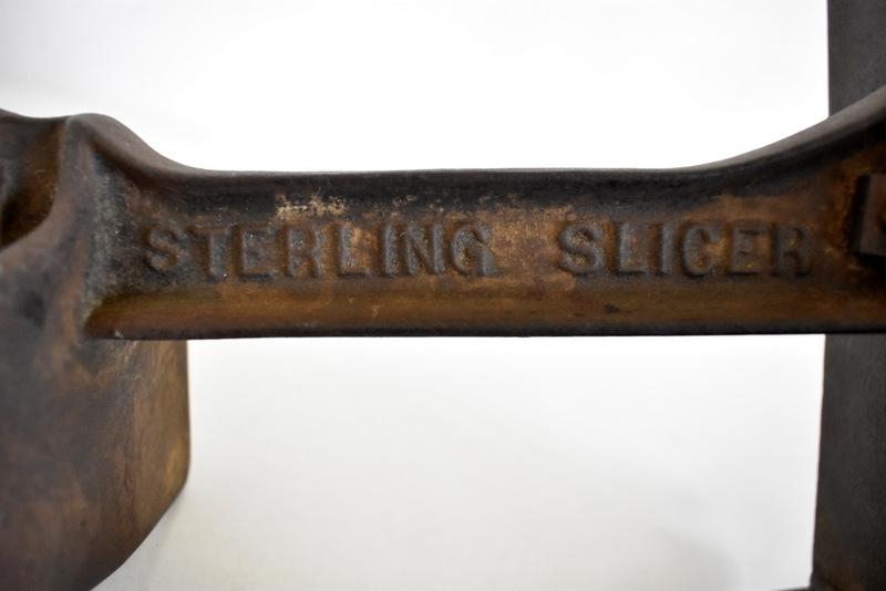 ANTIQUE COUNTER MOUNT MEAT SLICER