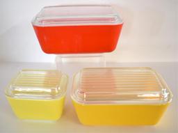 ASSORTED PYREX REFRIGERATOR DISHES