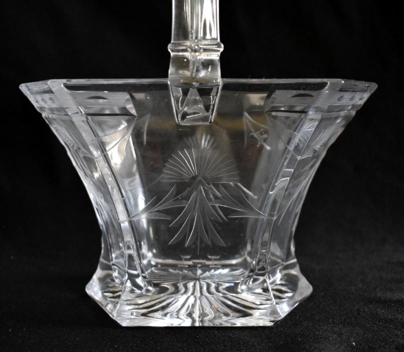 HEISEY GLASS BASKET (ST. JUDE CHARITY LOT)