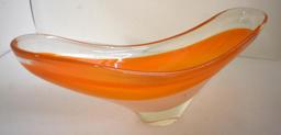 THREE PICES OF MID CERNTURY ART GLASS