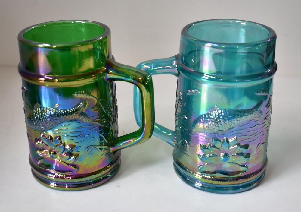 CARNIVAL GLASS MUGS & JEWELRY - ASPCA CHARITY ITEM