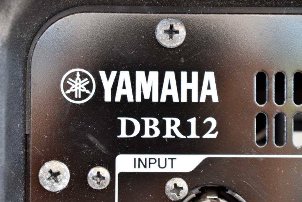 TWO YAMAHA DBR12 ACTIVE SPEAKERS