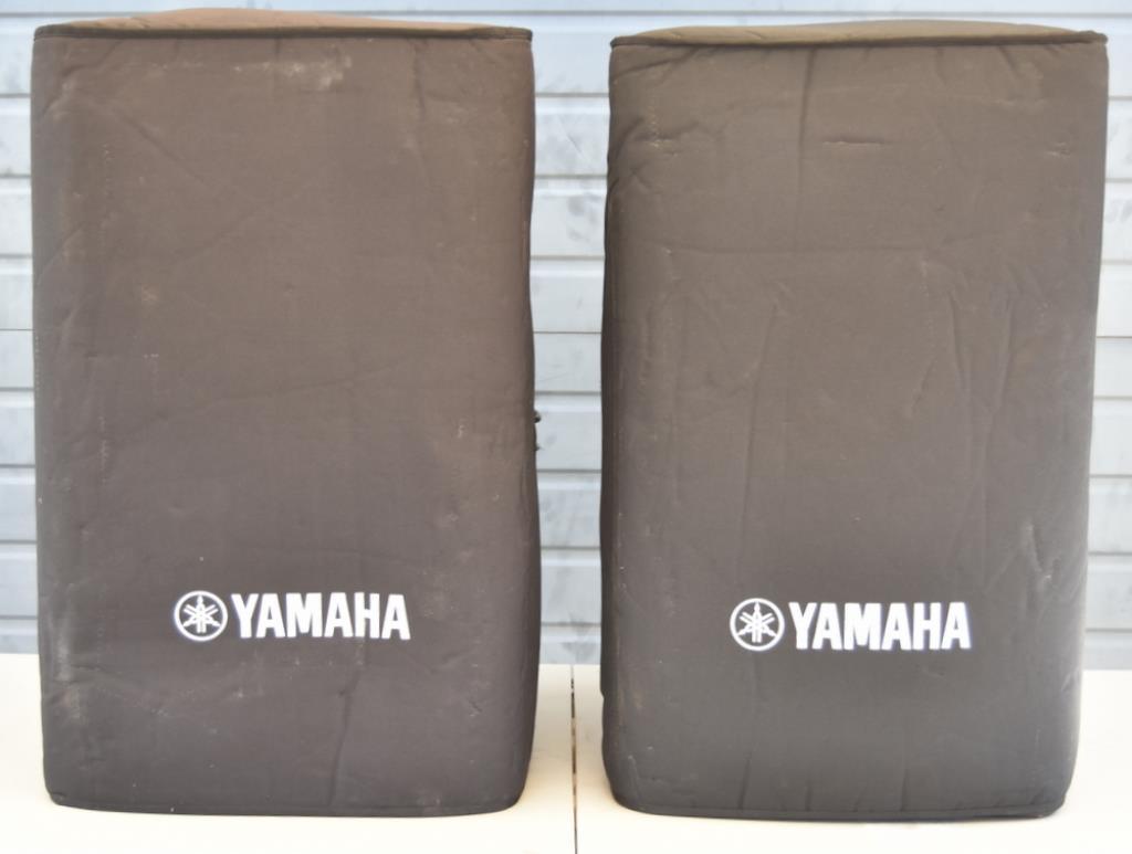 TWO YAMAHA DSR115 FLOOR MONITORS