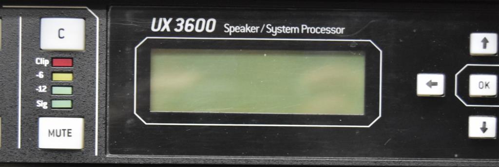 EAW UX 3600 SPEAKER SYSTEM PROCESSOR