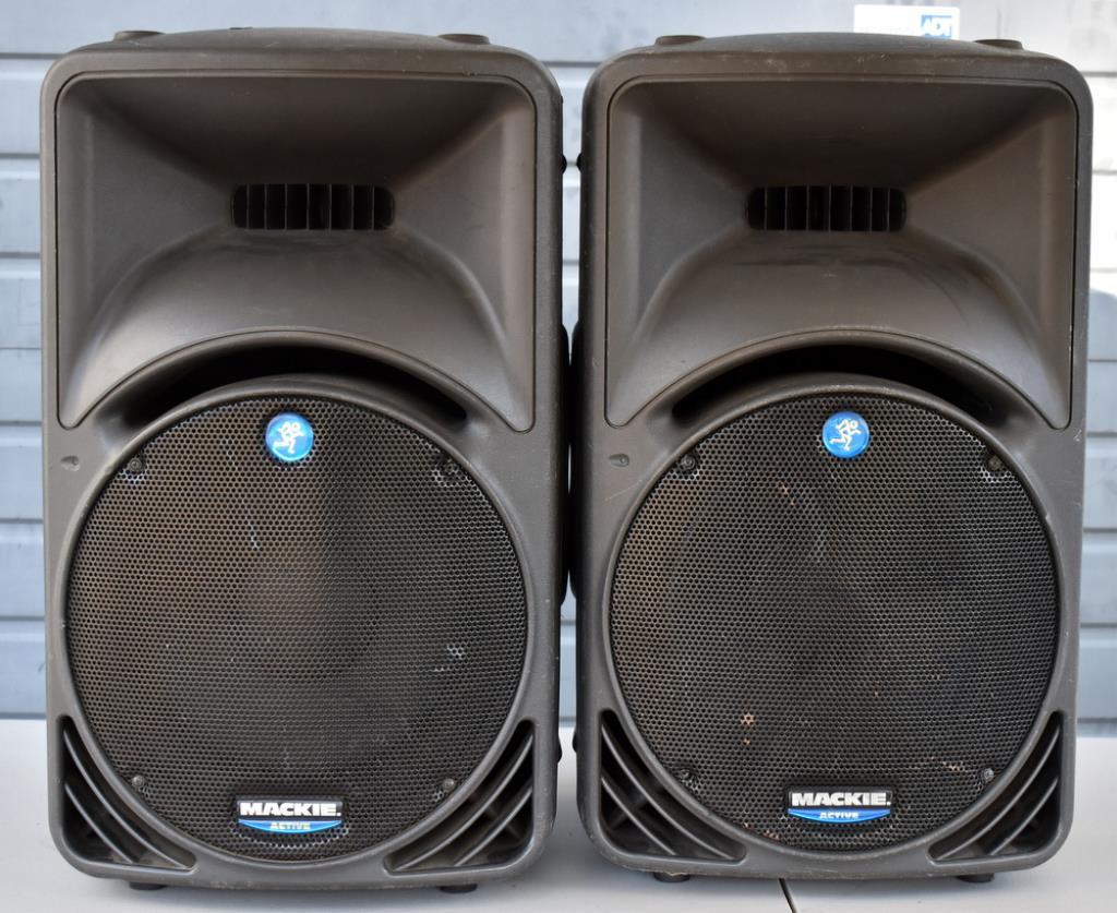 TWO MACKIE SRM450 ACTIVE SPEAKERS