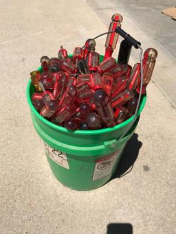 5 GALLON BUCKET OF SCREW DRIVERS