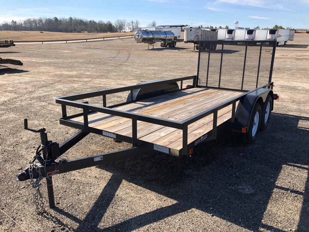 2018 CURRAHEE LD614 T/A EQUIPMENT TRAILER, VIN:4TELS1426J1038346, 76'' X 14