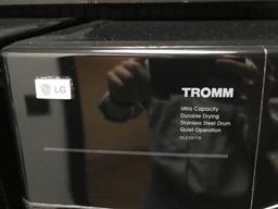 LG TROMM ULTRA CAPACITY FRONT LOAD WASHER AND DRYER, BLACK