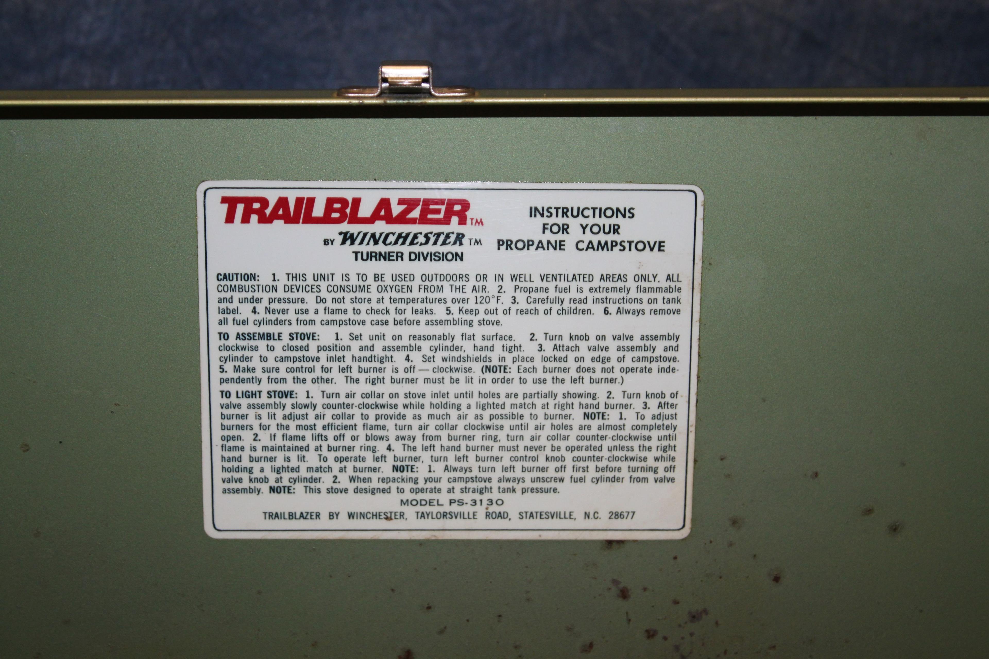11. Winchester Trailblazer Camp Stove