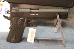 12E. Colt 1911 Gov. Model .22LR Rail Gun 5” SN: WD027655