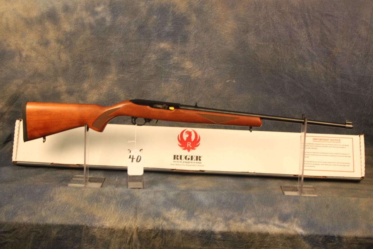 40. Ruger 10/22 Deluxe 50th Aniv, 22” Barrel w/ Swivels SN:0010-07260