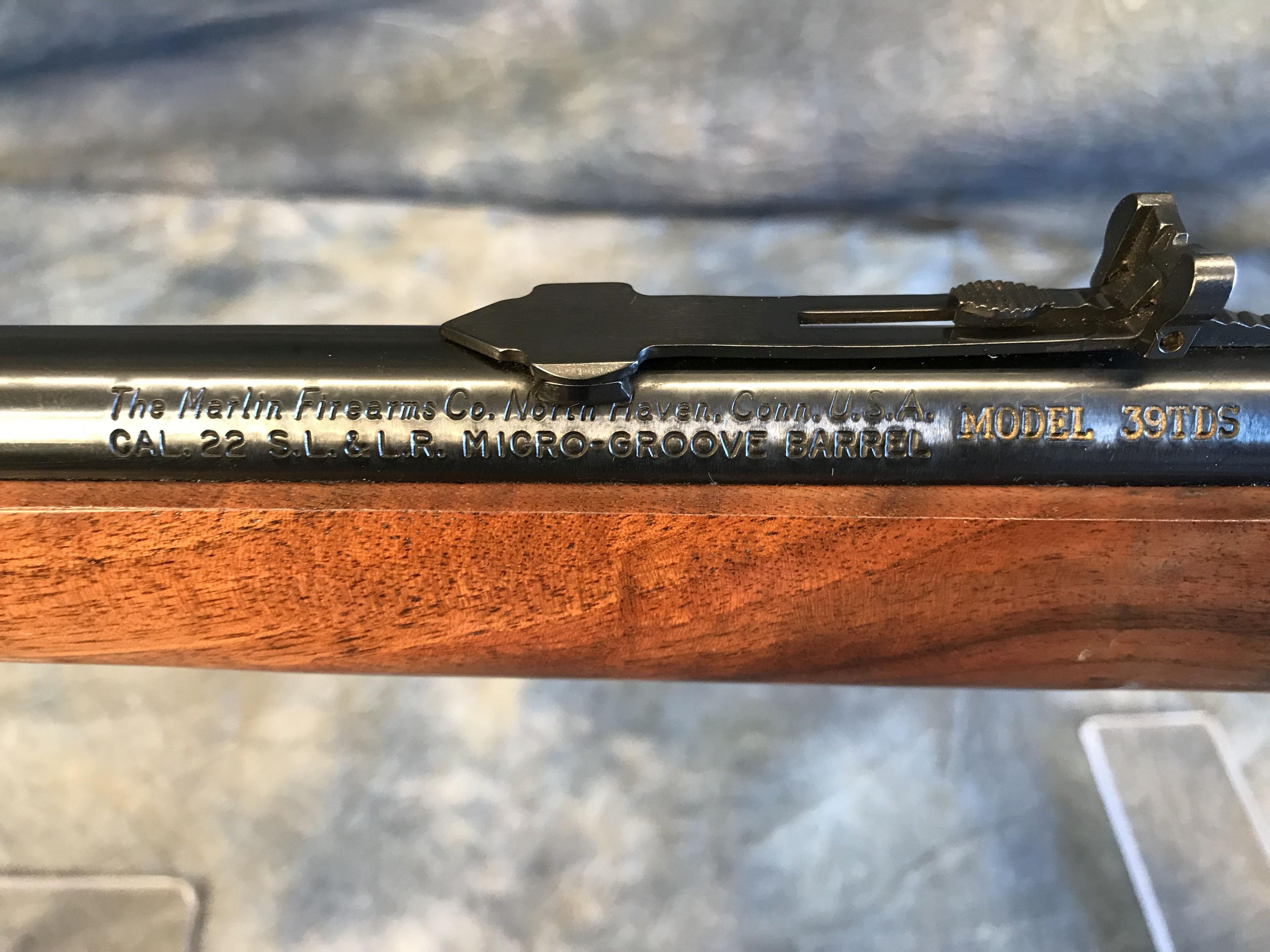 27. Marlin Mod. 39TDS .22 S,L,LR SN:TDS01241