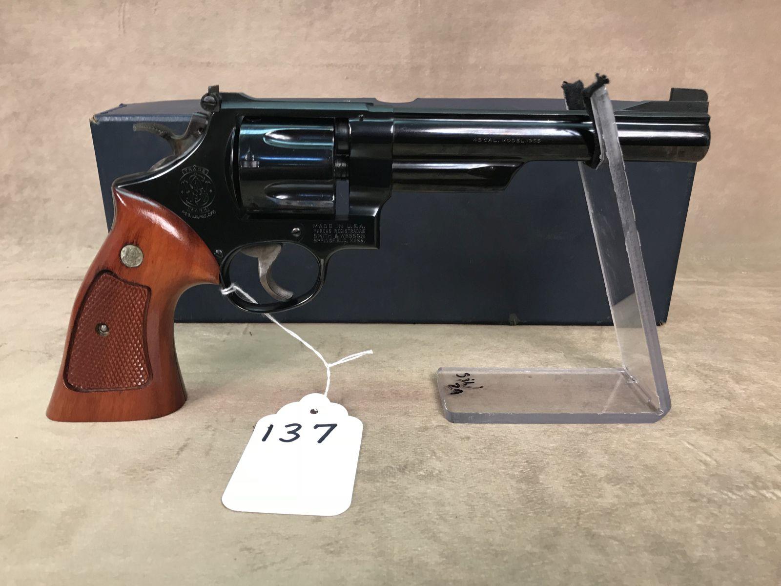 137. S&W Mod. 25-2 .45 ACP, 6½” Barrel, AKA “1955 Target” LNIB SN:450792