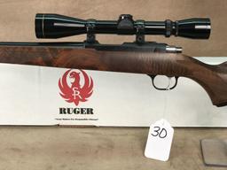 30. Ruger 77/17 .17HMR, Leupold VX-I 4-12x40 Scope SN:702–96283