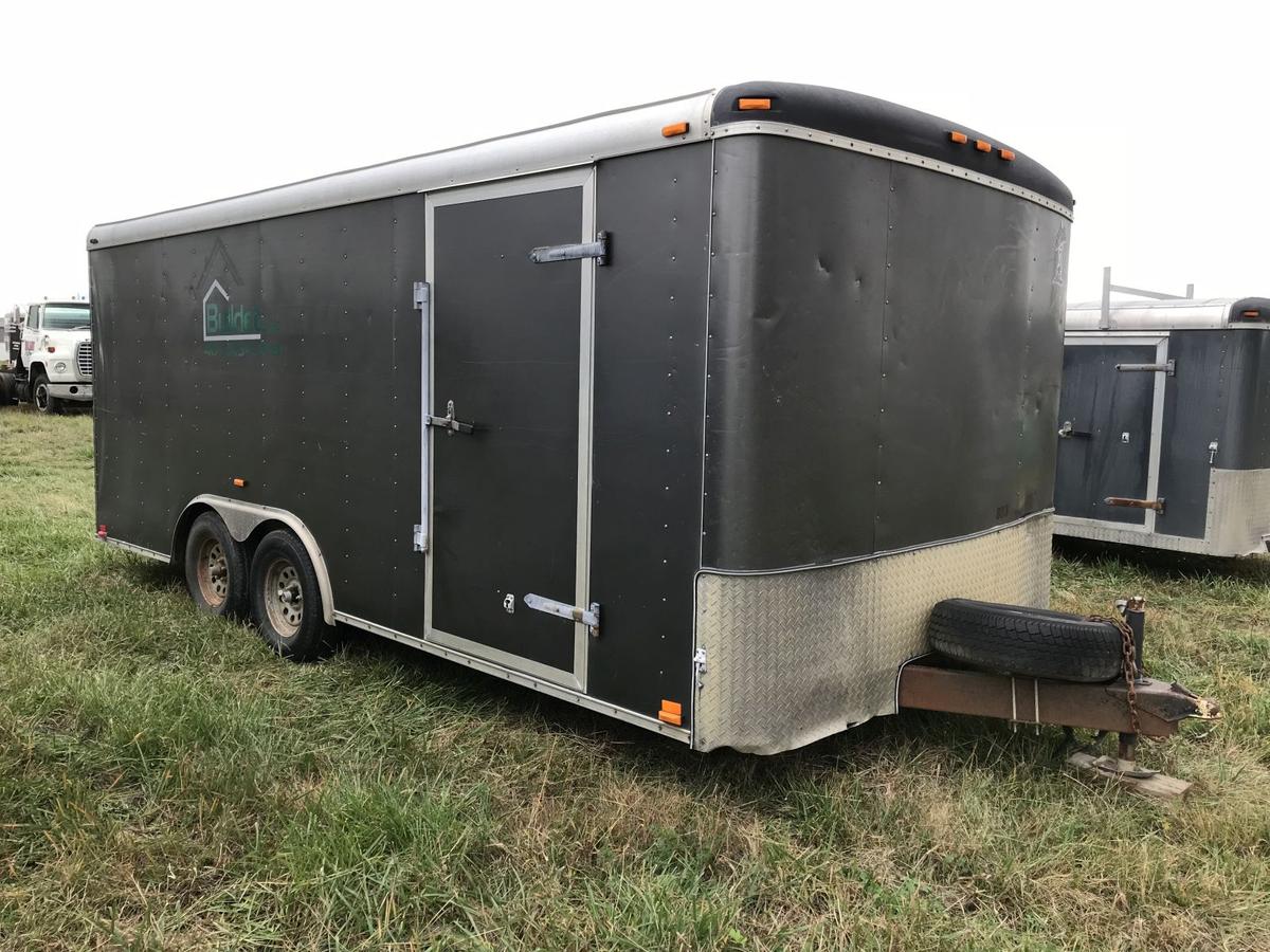 ’07 Atlas Mfg. 8’x20’ Cargo Trailer, Rear Ramp Door, Side Door