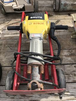 Bosch Brute Jackhammer w/ Cart & (2) Bits