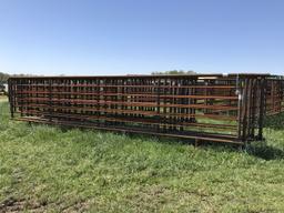 43. (5) 24’ Freestanding HD Pipe Corrals