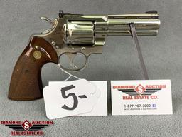 5. Colt Python .357 Mag, 4” Barrel, Adj. Rear Sites, Nickel Finish SN: E29575