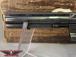 9. Colt Python .357 Mag, Blued & Polished, 6” Barrel, NIB, SN:K48956