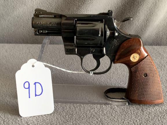 9D. Colt Python .357mag 2½" Barrel SN:E12994