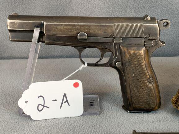 2A. Fabrique Nationale D’Armes De Guerre (Browning Patent, Thumbprint) 9mm Luger