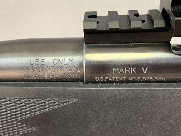 3. Wby. Mark V, .300 Mag Leupold Base & Rings